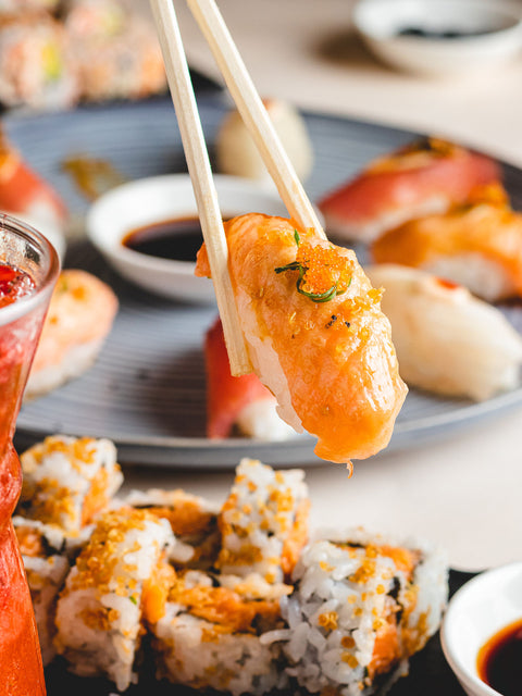Nigiri de Salmón y Miso